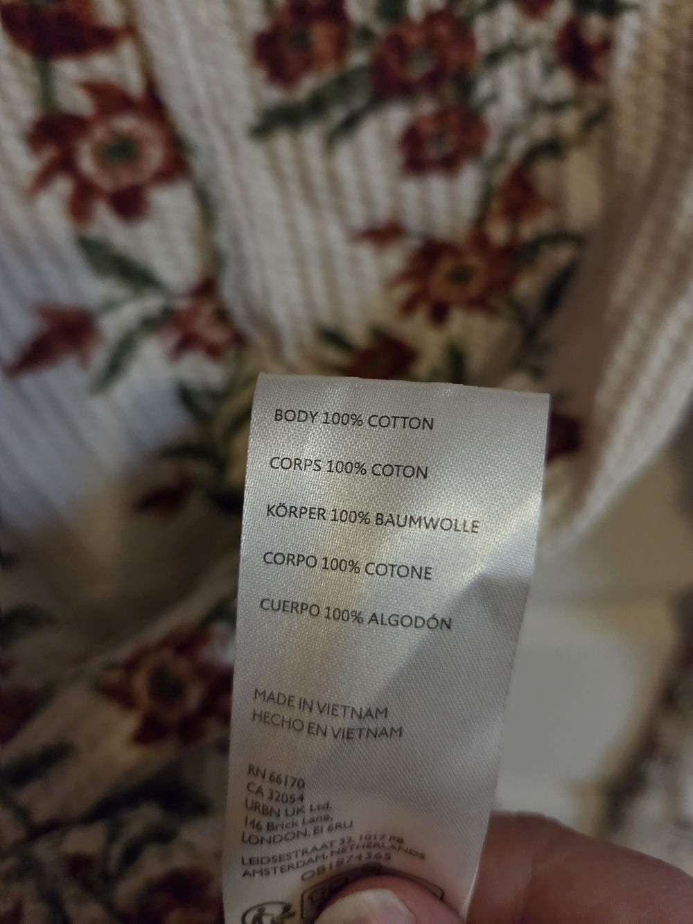NWT - Free People Floral Long Sleeve - Picture 7 of 7